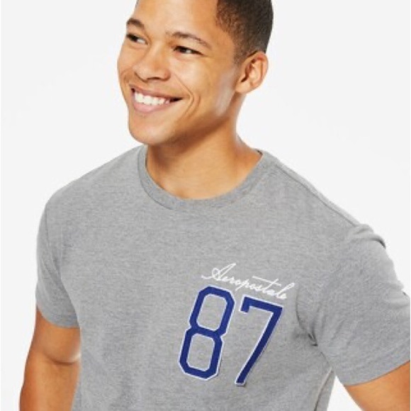 AEROPOSTALE 87 Logo Applique Graphic Tee - Picture 6 of 7